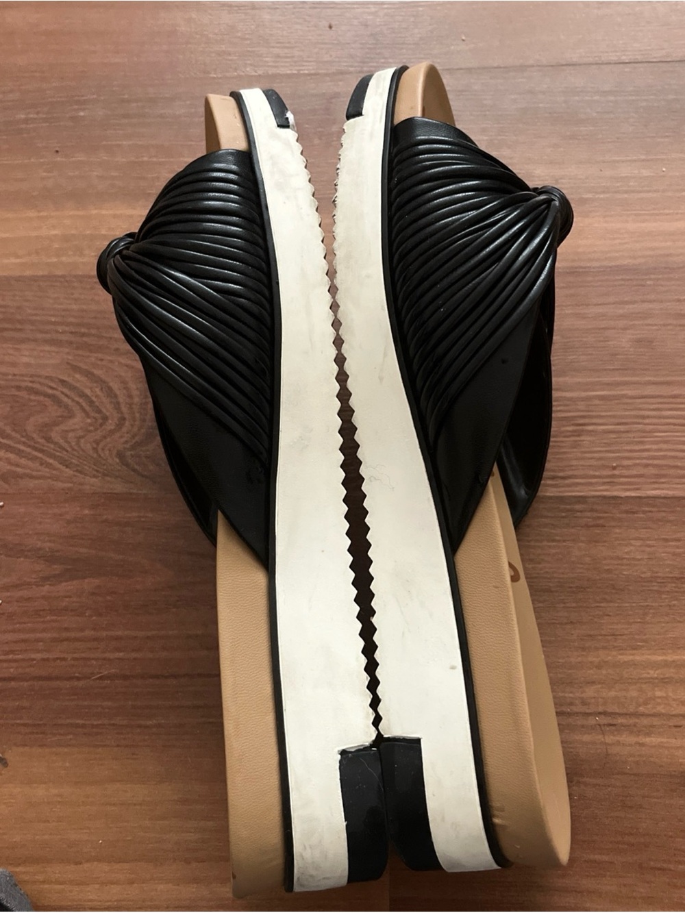 Sam Edelman Black Knotted Slide Sandals Size 8.5 - Picture 3 of 6